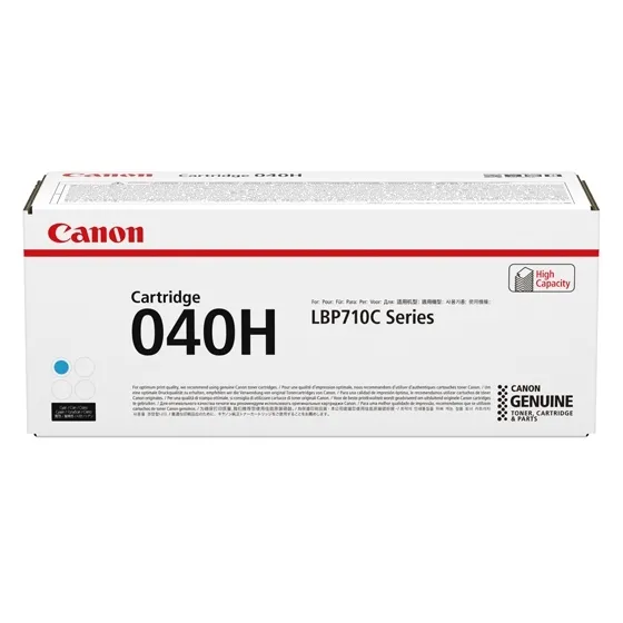 Canon 040H High Yield -laserv&auml;rikasetti, syaani