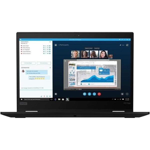 Lenovo ThinkPad X13 Yoga G1. 13.3" Touch, i5-10210U, 16 Gt, 240 Gt, Windows 11 Pro -kannettava (Refurbished: A)