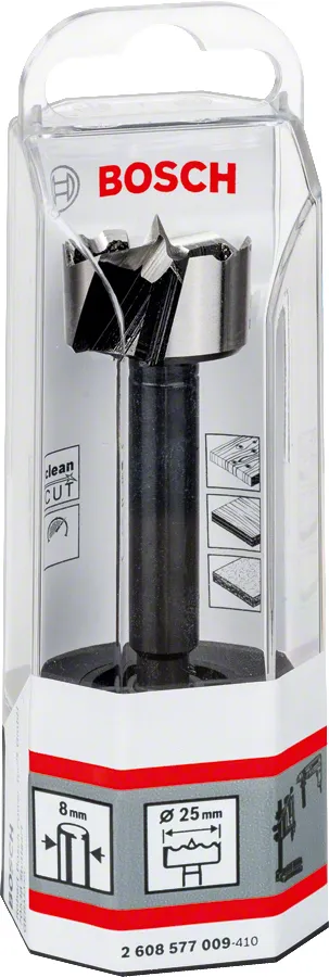Bosch Forstner Oksaporanter&auml; 25 mm 25 x 90 mm, d 8 mm, toothed-edge