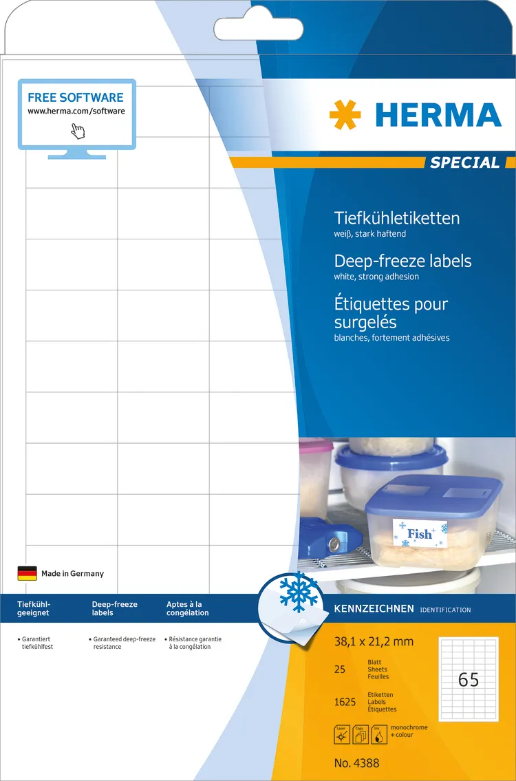 Herma label deep-freeze 38,1x21,2 (1625)