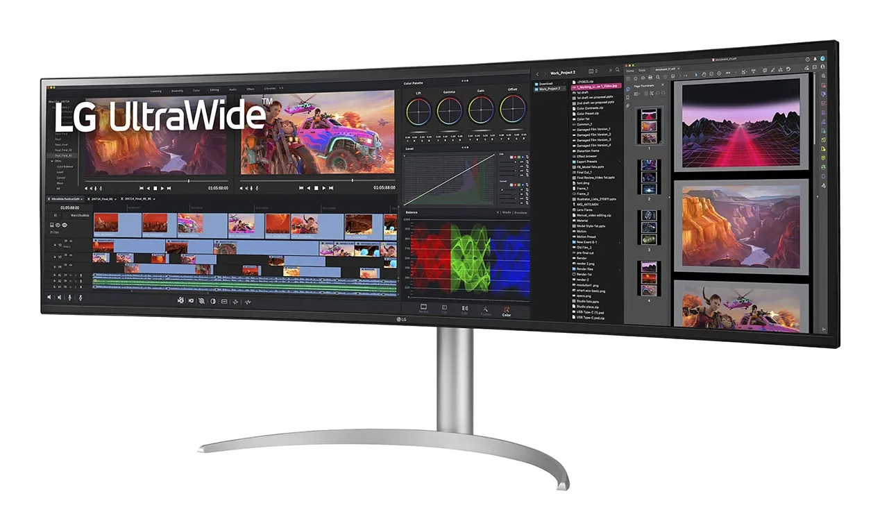 LG 49BQ95C-W 49&quot; DQHD, Nano IPS - curved gamingsk&auml;rm