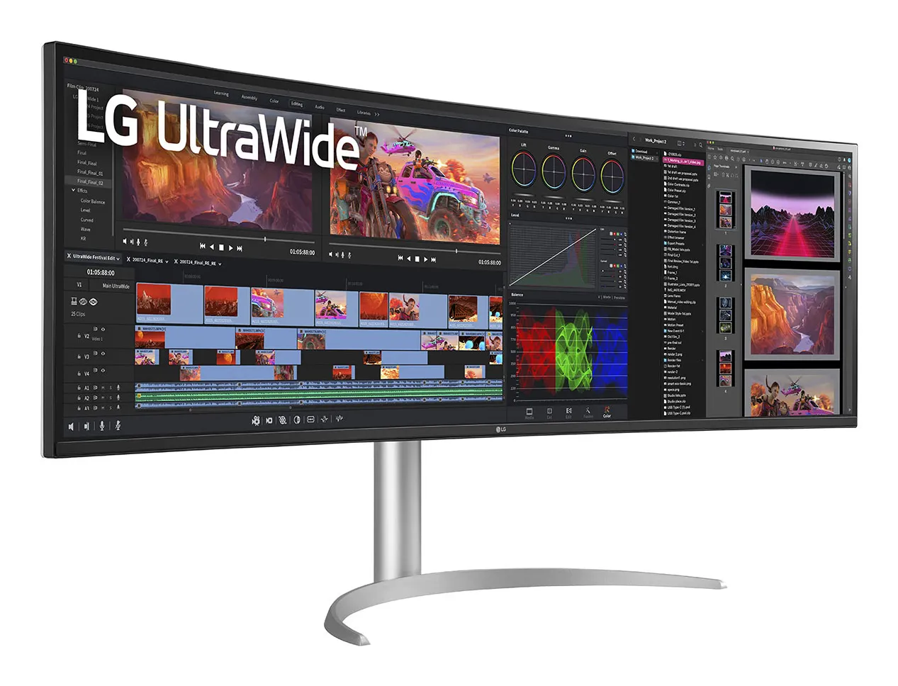 LG 49BQ95C-W 49&quot; DQHD, Nano IPS - curved gamingsk&auml;rm