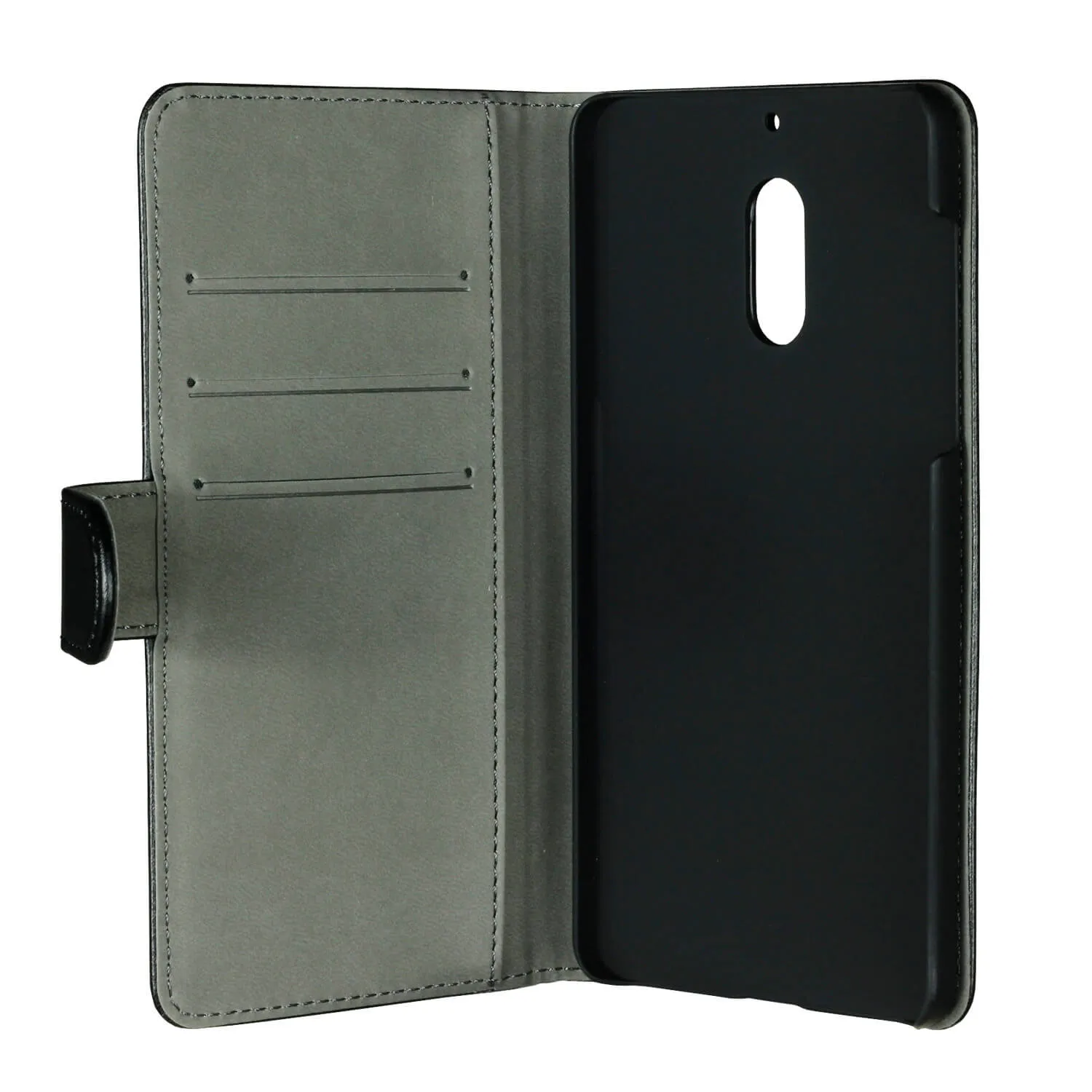 GEAR Wallet, Nokia 6 - Wallet Case, Black