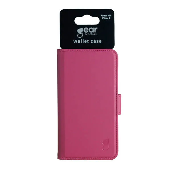 GEAR Wallet, iPhone 8/7/6/6s Plus -lompakkokotelo, Vaaleanpunainen