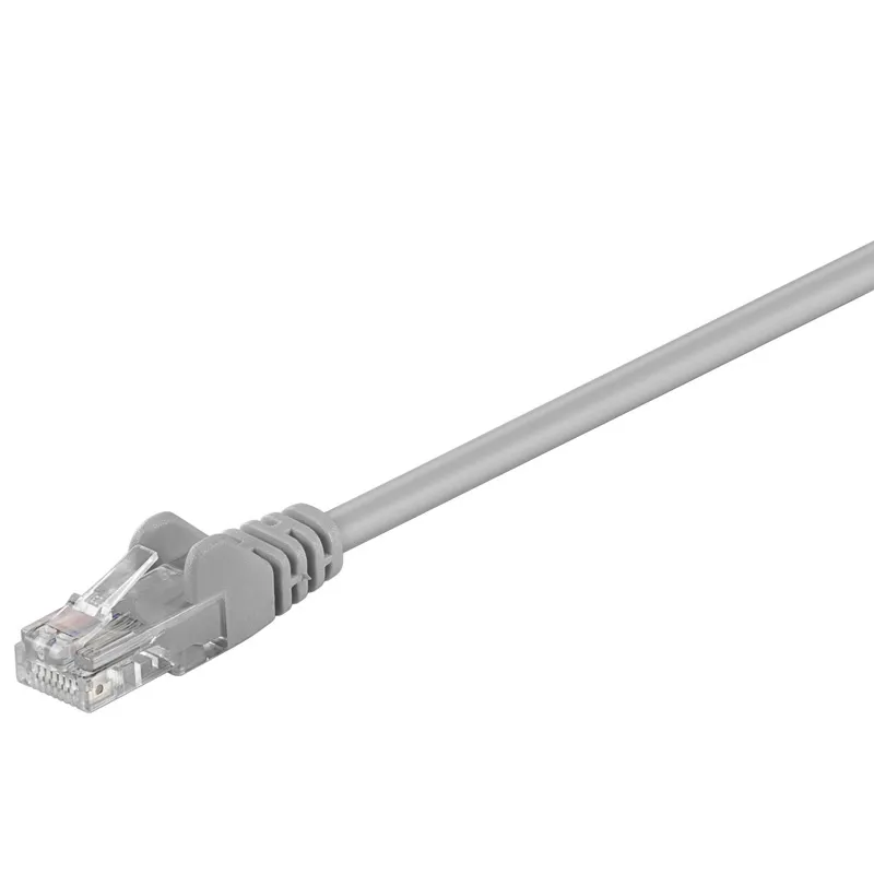 Goobay Cat6 U/UTP - nätverkskabel, 10 m, Grå