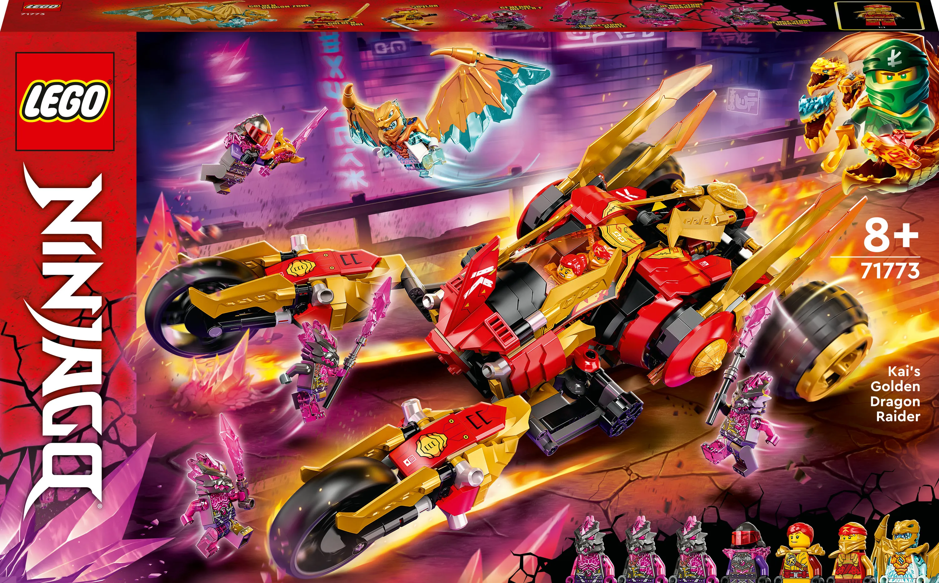 Lego Ninjago Kais Gold Dragon Raider 71773