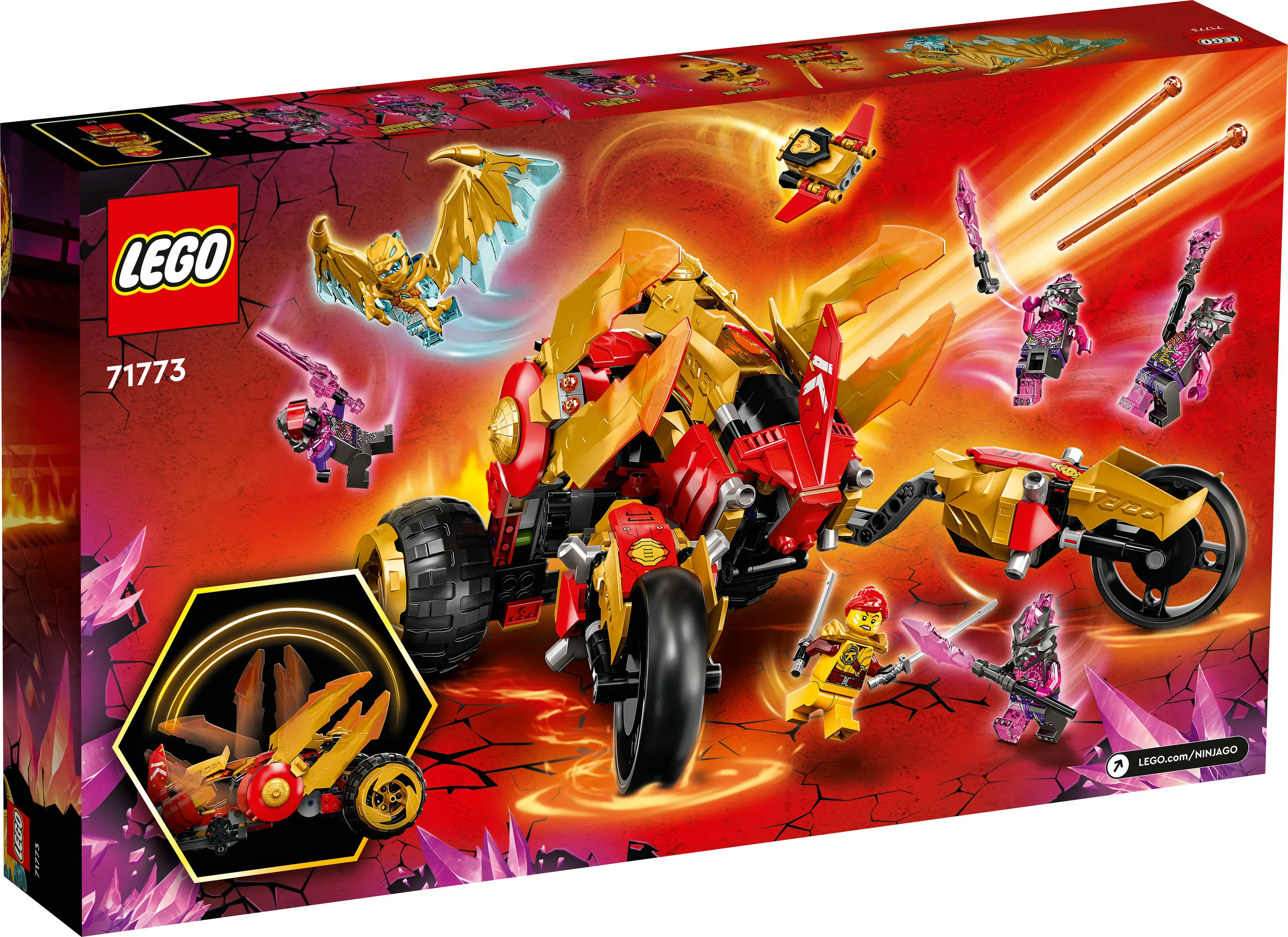 Lego Ninjago Kais Gold Dragon Raider 71773