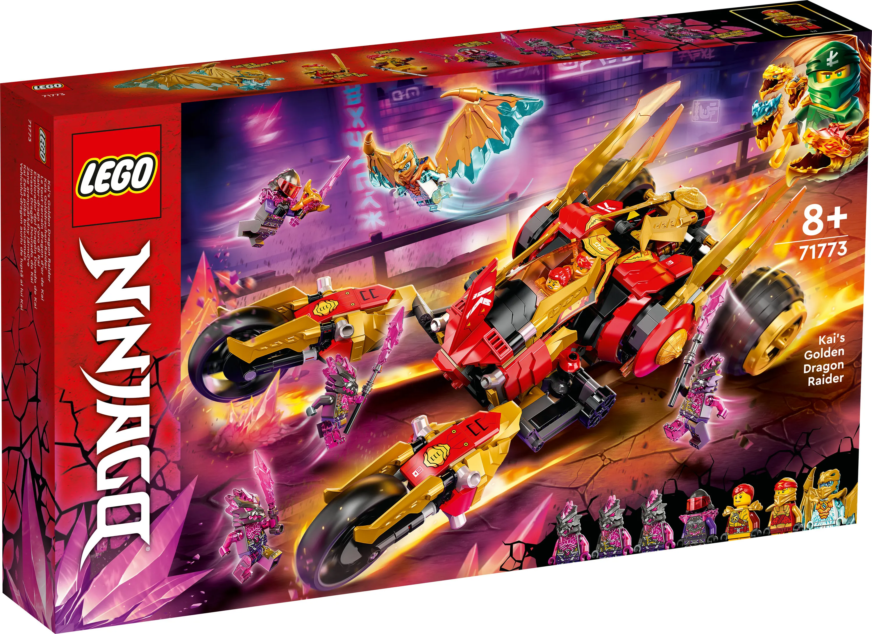 Lego Ninjago Kais Gold Dragon Raider 71773