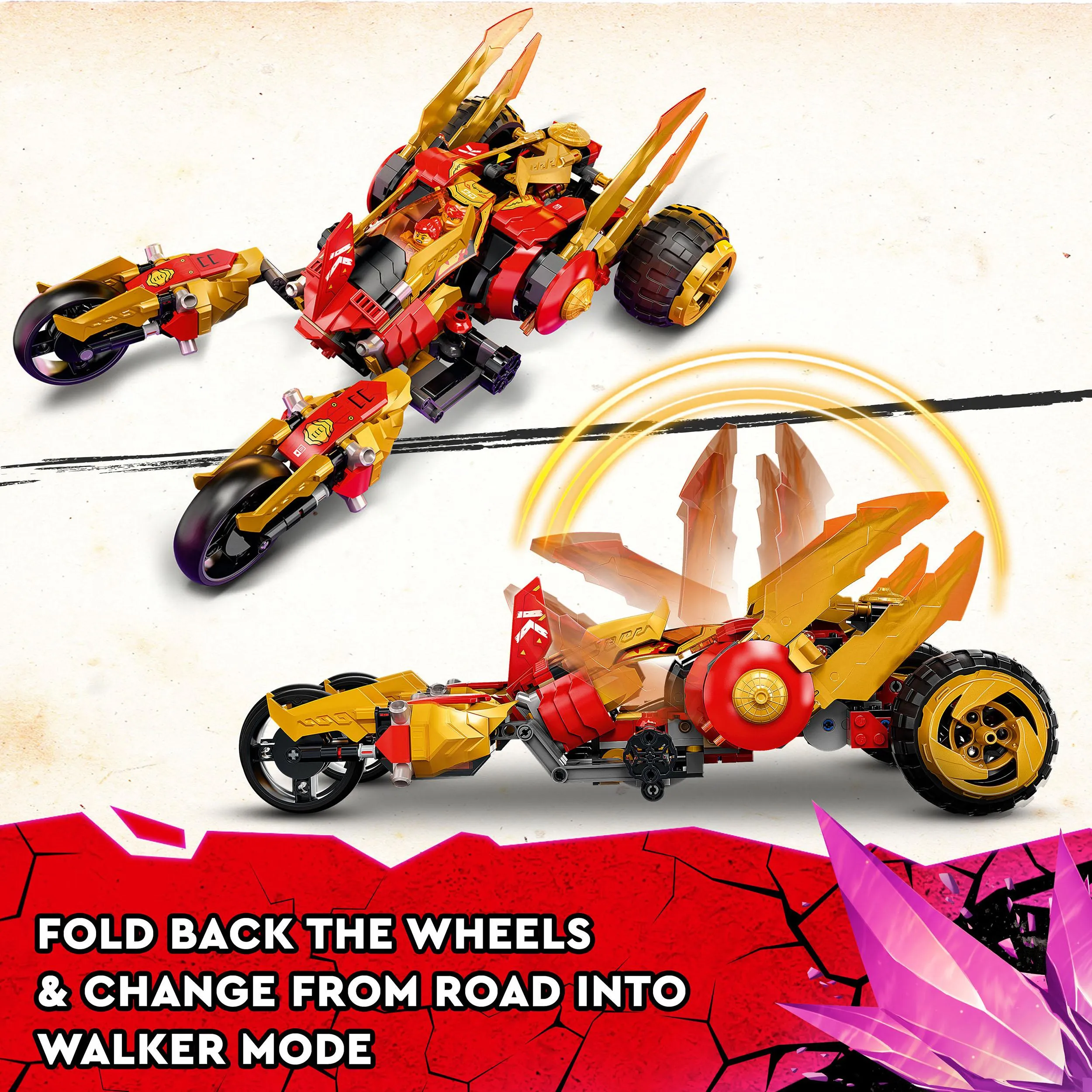 Lego Ninjago Kais Gold Dragon Raider 71773