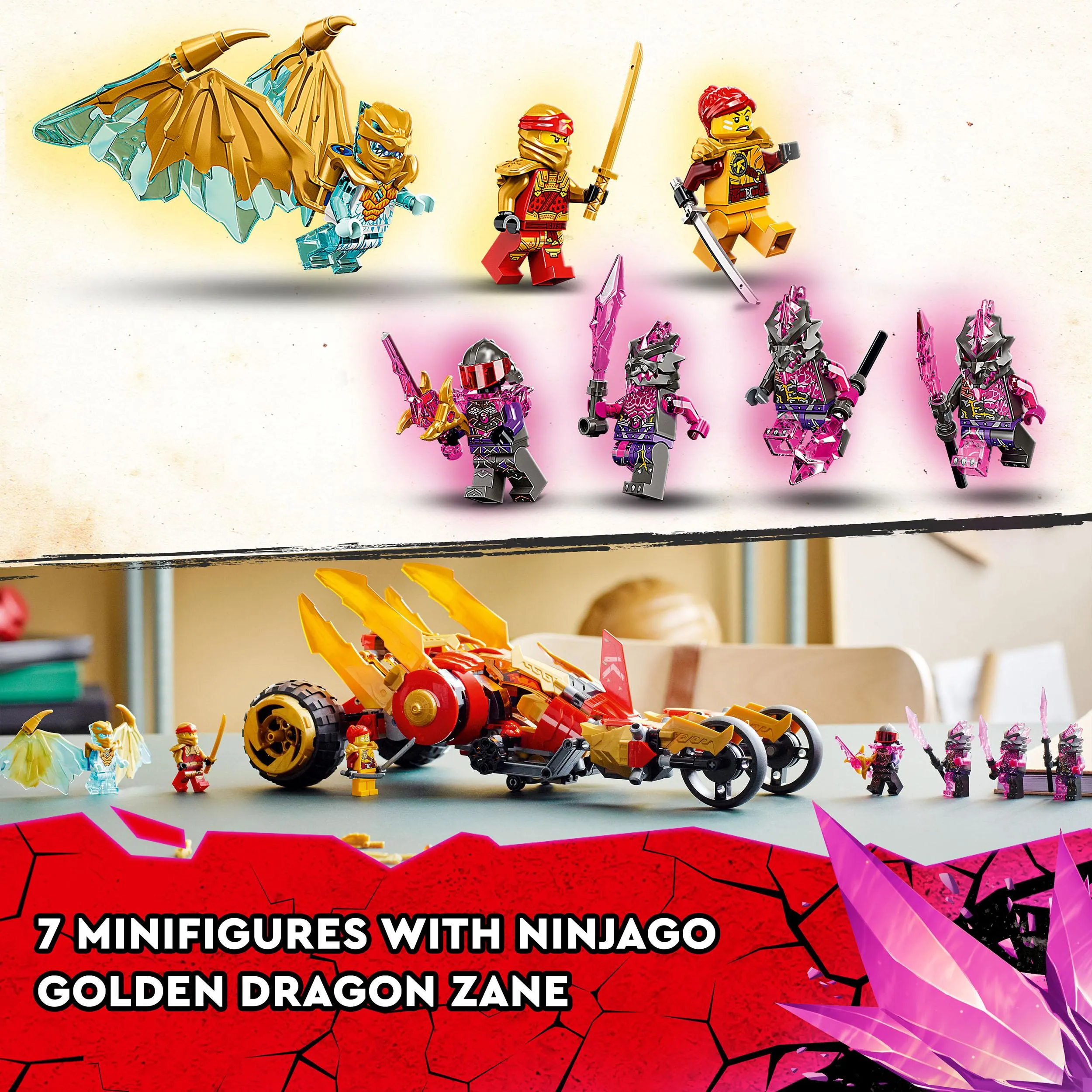 Lego Ninjago Kais Gold Dragon Raider 71773