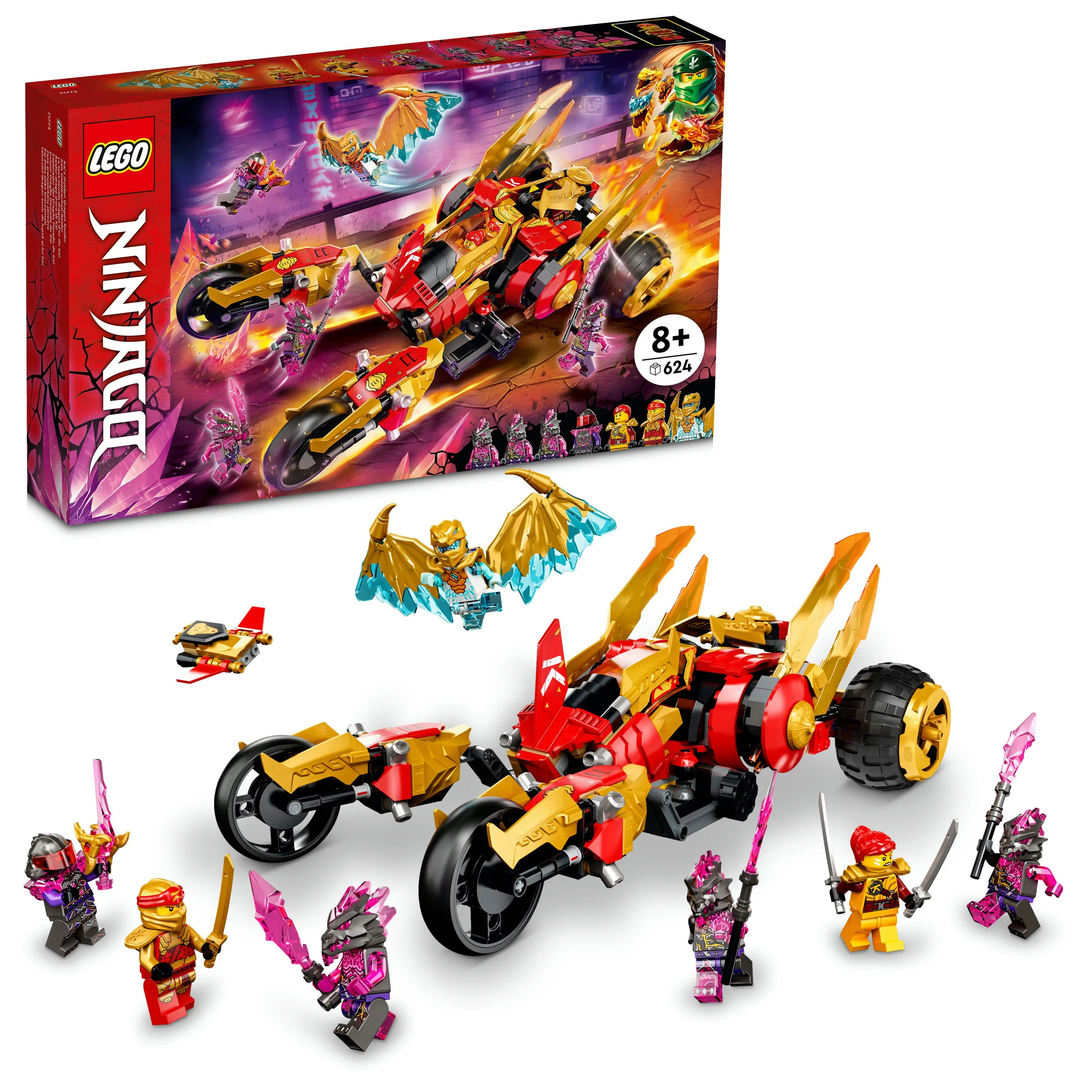 Lego Ninjago Kais Gold Dragon Raider 71773