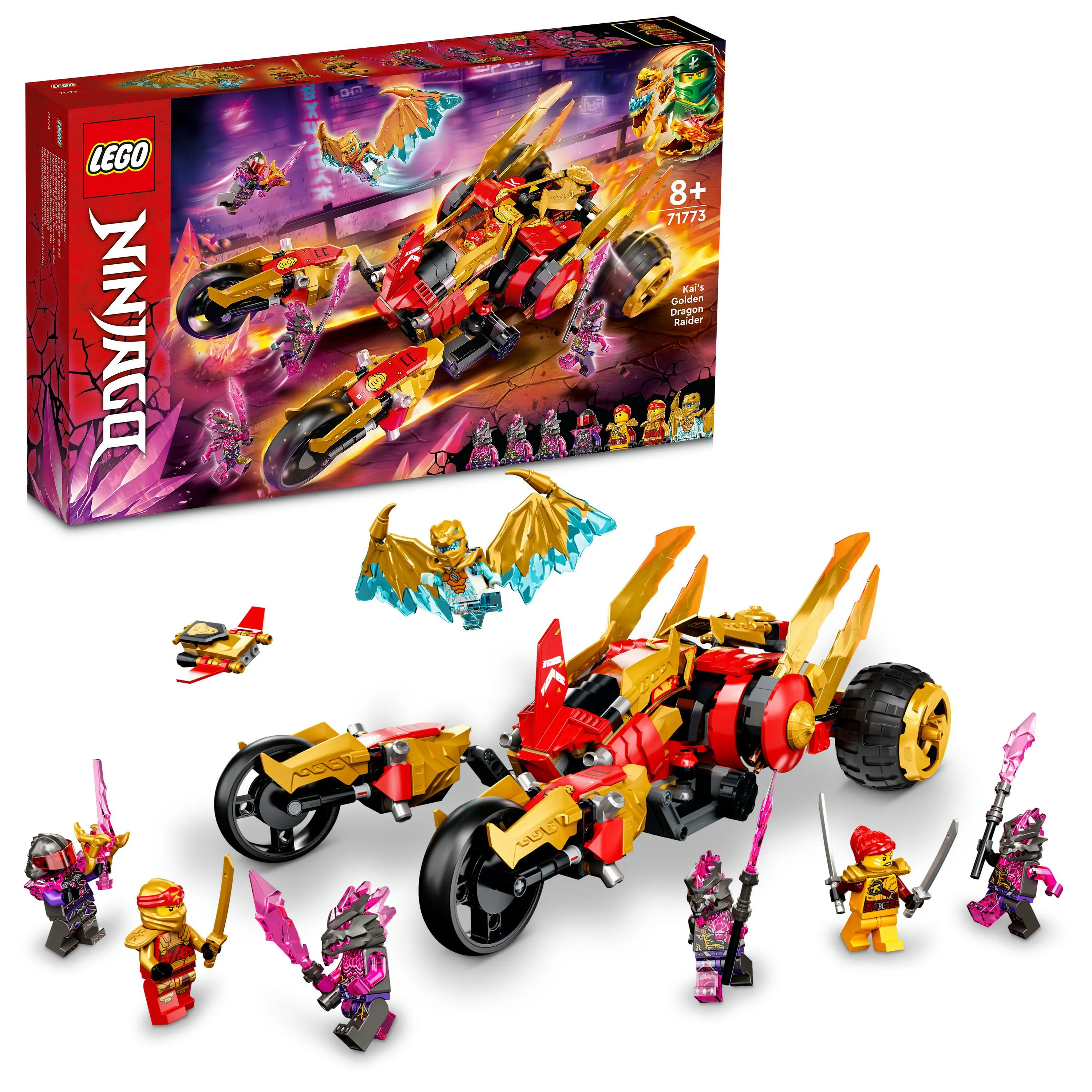 Lego Ninjago Kais Gold Dragon Raider 71773