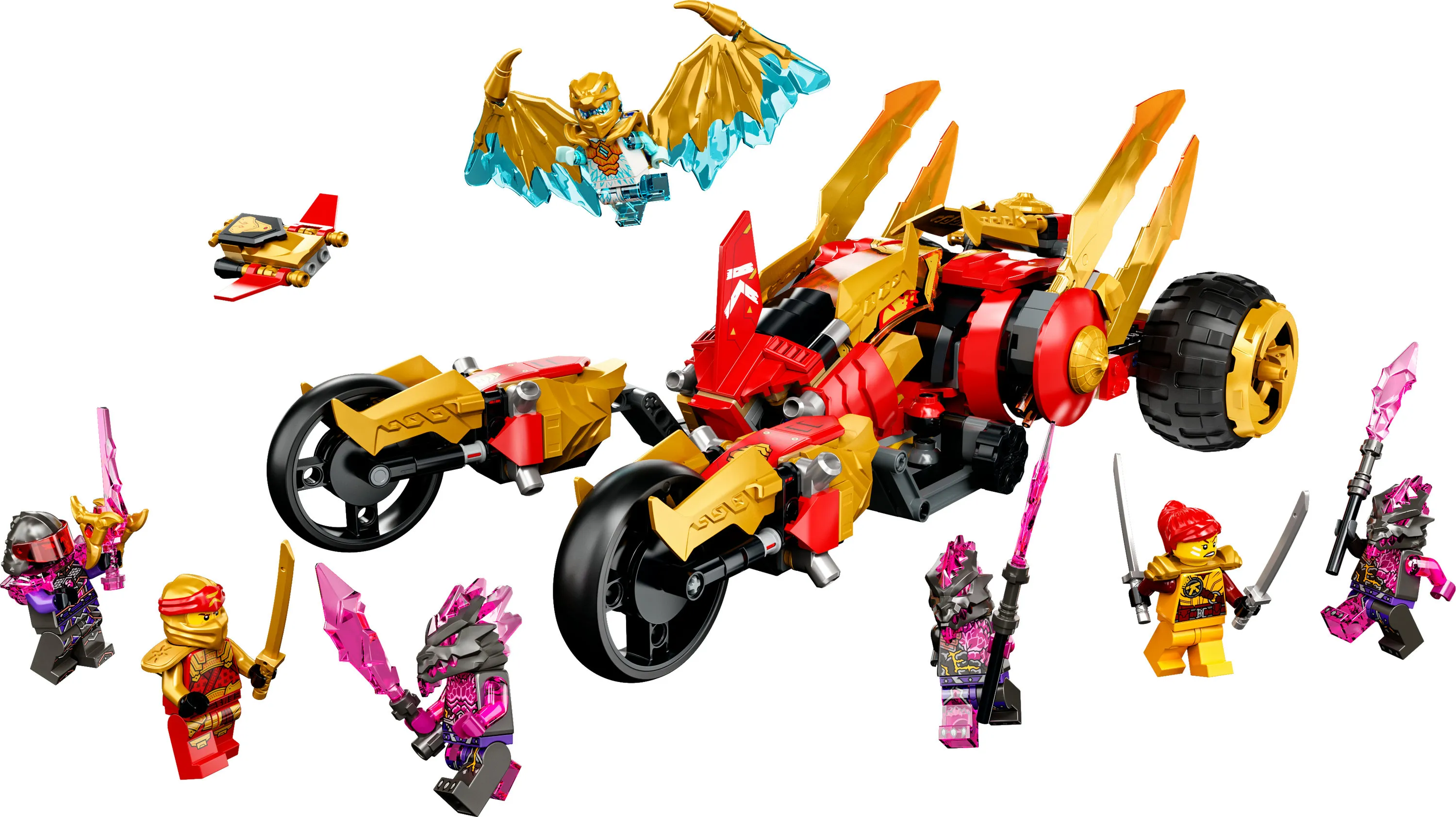 Lego Ninjago Kais Gold Dragon Raider 71773