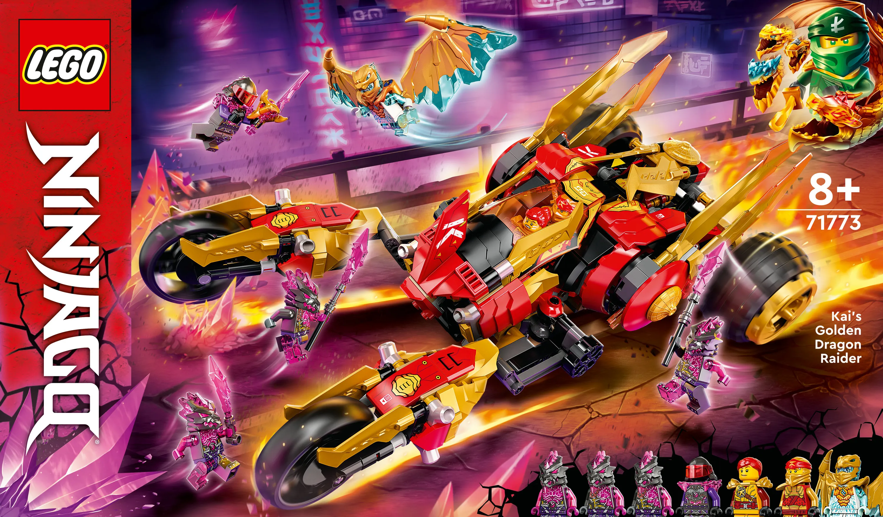 Lego Ninjago Kais Gold Dragon Raider 71773