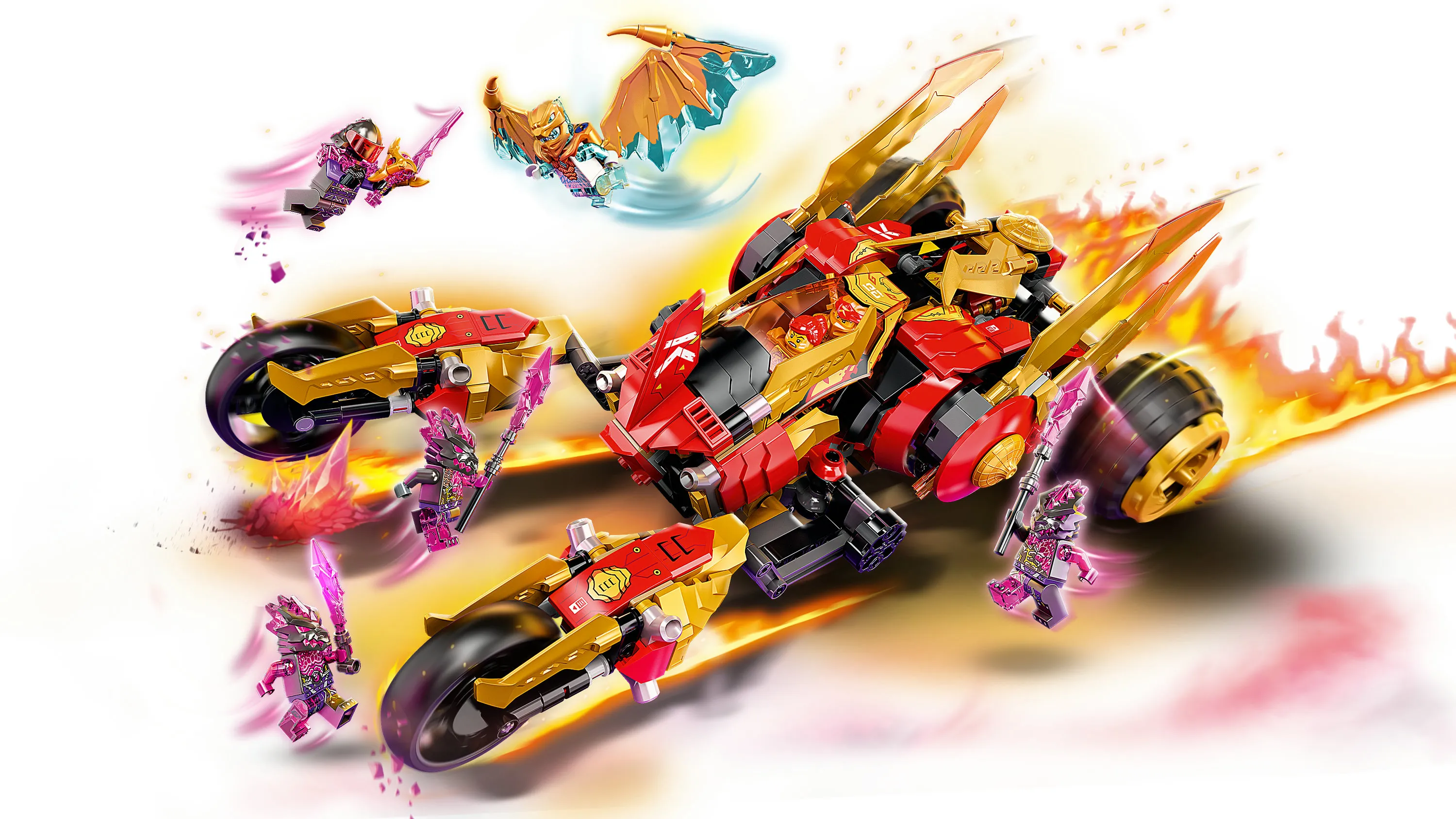 Lego Ninjago Kais Gold Dragon Raider 71773