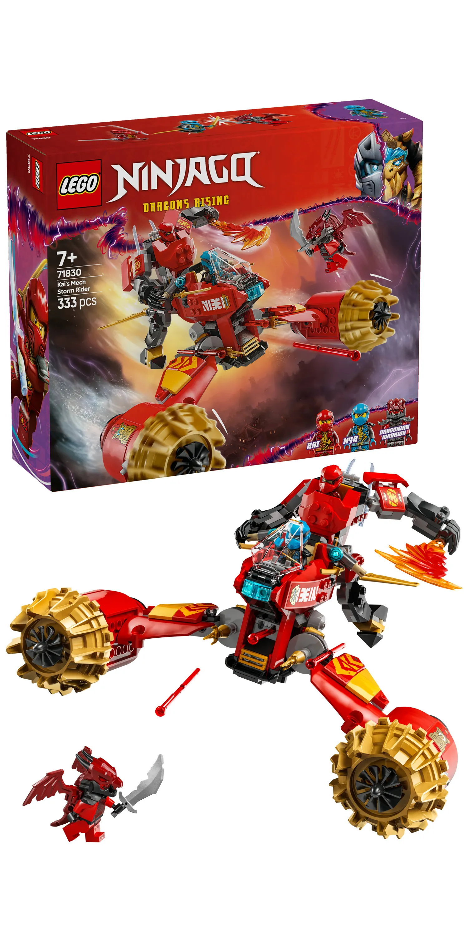 LEGO NINJAGO Kai's Storm Rider Robo-Bot 71830