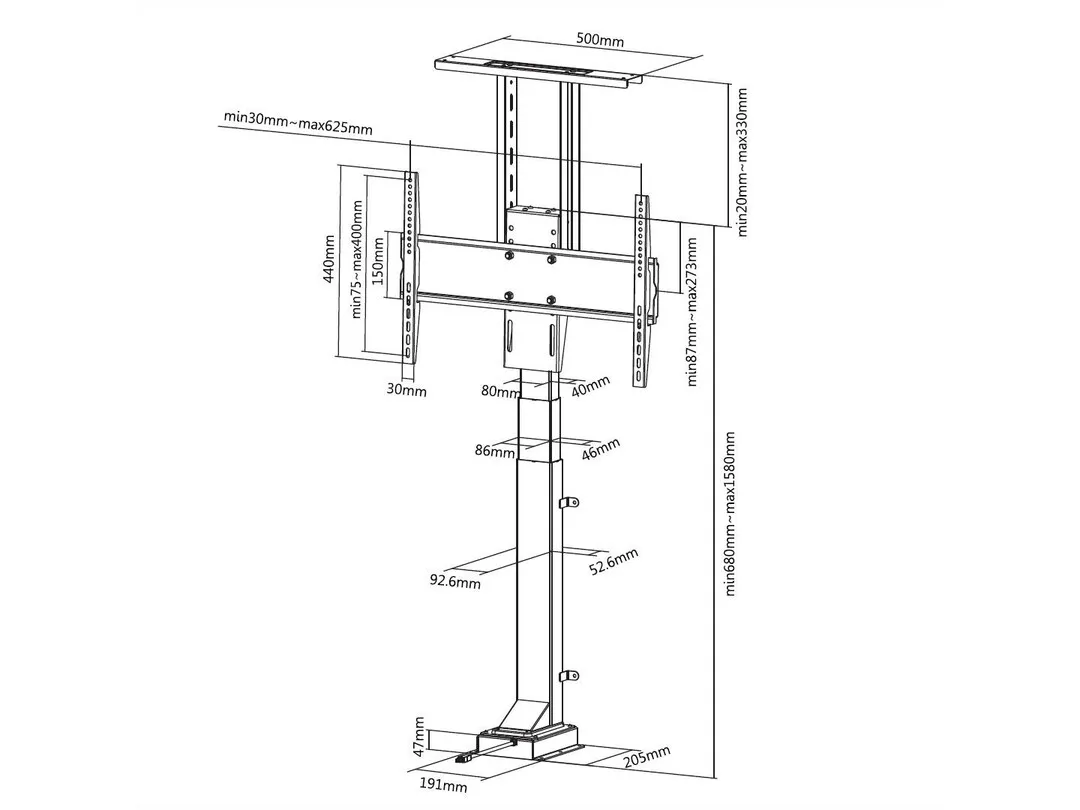 M Motorized TV Lift Large M Motorized TV Lift Large