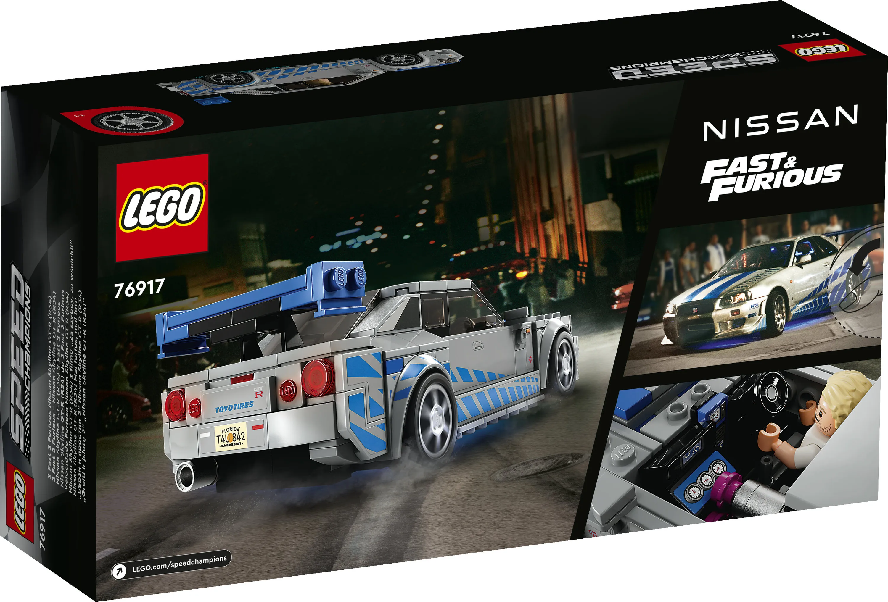 LEGO Speed Champions 2 Fast 2 Furious Nissan Skyline GT-R (R34) 76917