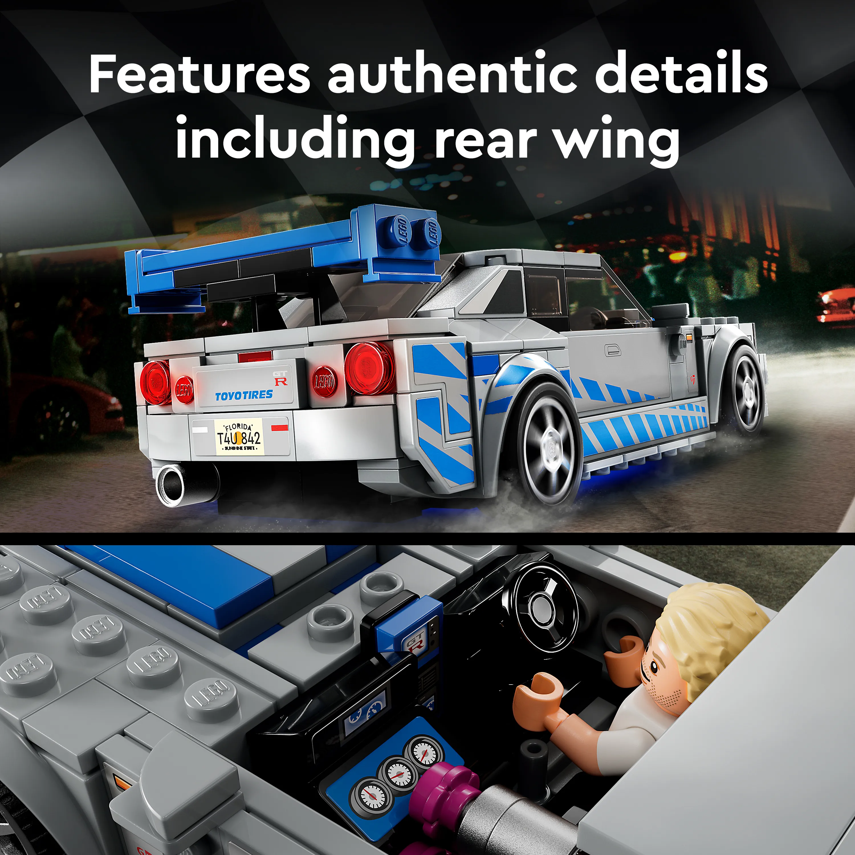 LEGO Speed Champions 2 Fast 2 Furious Nissan Skyline GT-R (R34) 76917