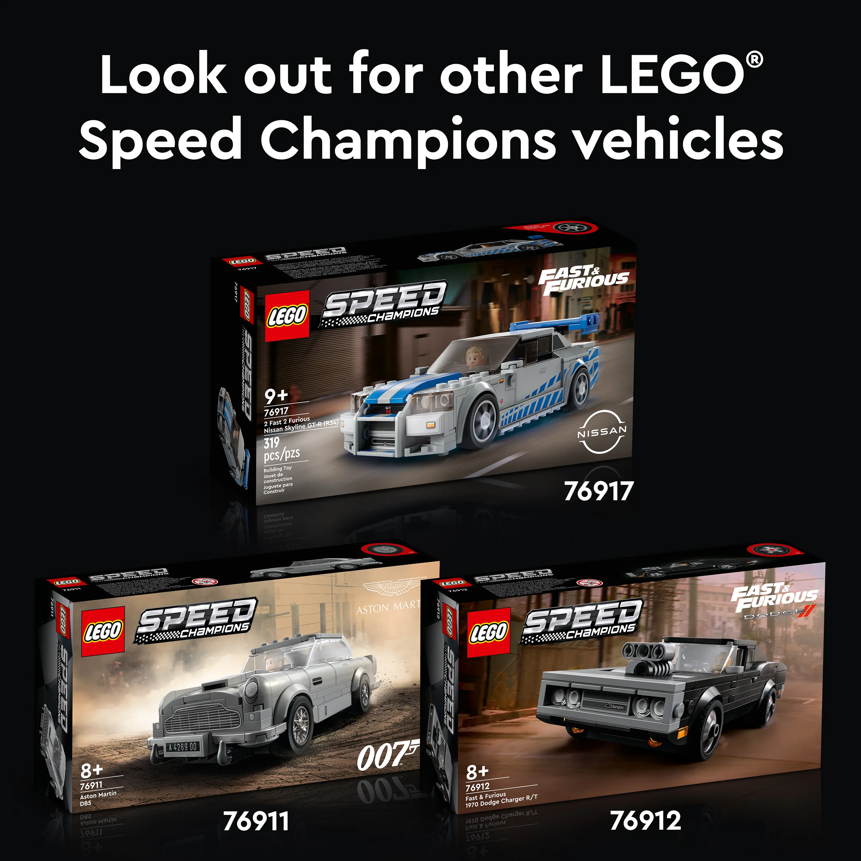 LEGO Speed Champions 2 Fast 2 Furious Nissan Skyline GT-R (R34) 76917