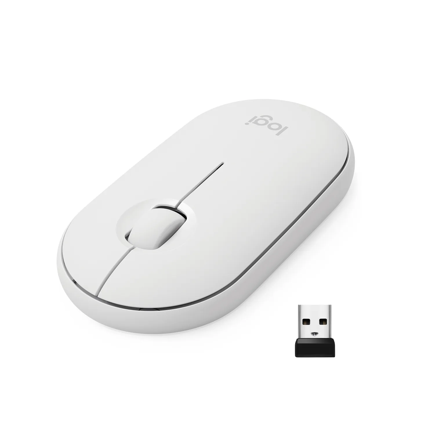 Logitech Pebble M350 - tr&aring;dl&ouml;s mus, Vit
