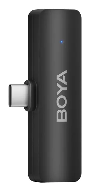 BOYA BY-V4U, USB-C, Condenser Wireless Lavalier Microphone (incl. 4 transmitters + 1 receiver + case), Black