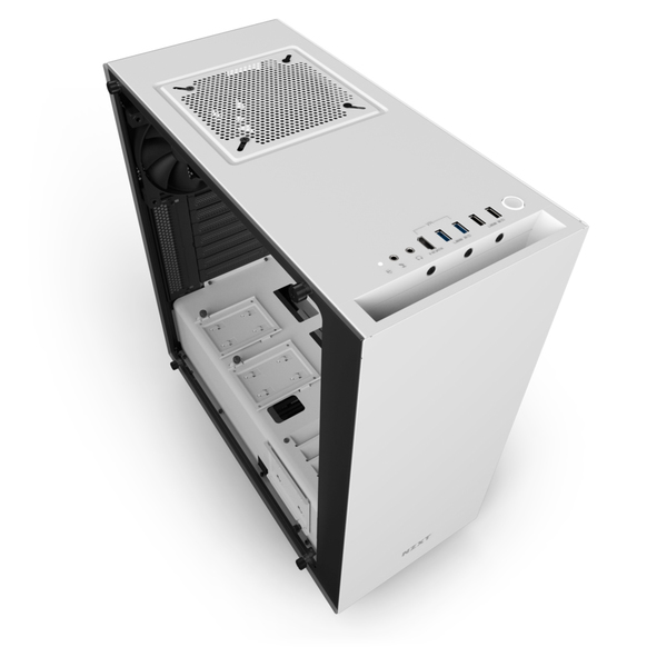 NZXT S340 - Elite - Matte White Midi Tower