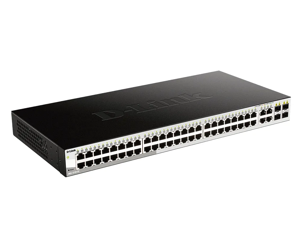 D-Link 48x 10/100/1000 Base-T ports with 4 x 1000Base-T /SFP ports