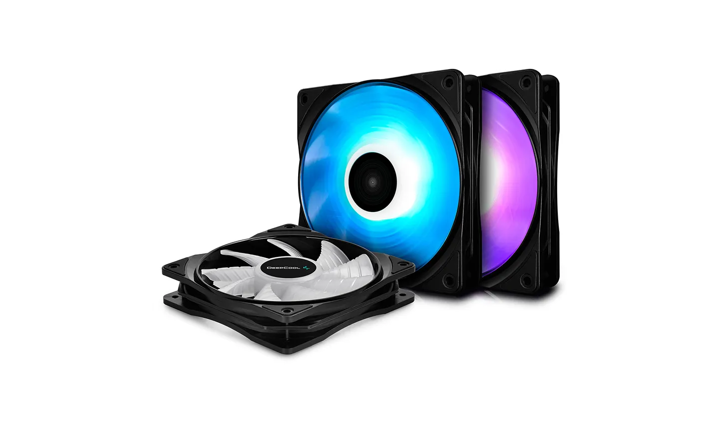 Deepcool RF RGB, 120mm - case fan, black, 3pcs