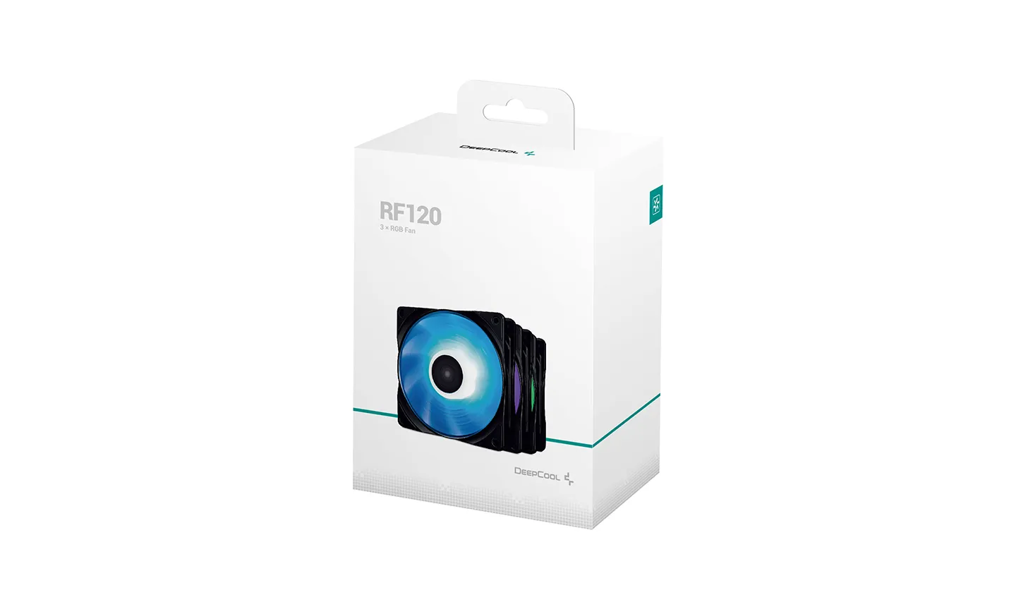 Deepcool RF RGB, 120mm - case fan, black, 3pcs