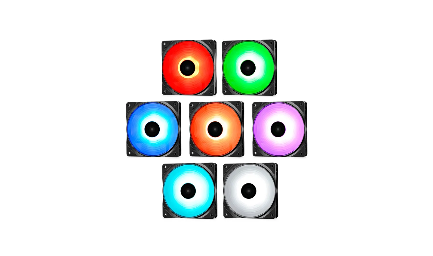 Deepcool RF RGB, 120mm - case fan, black, 3pcs