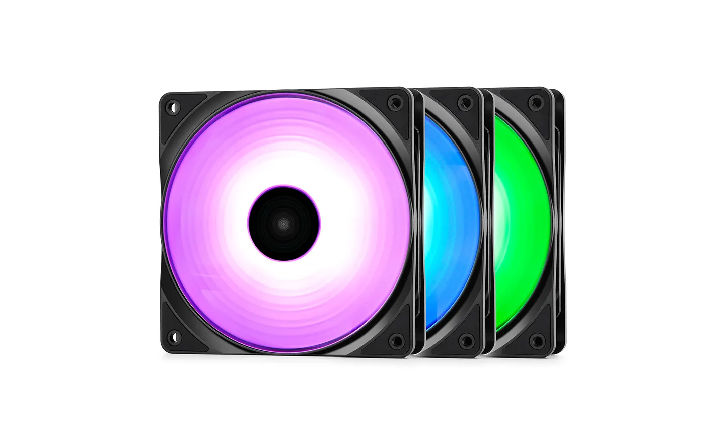 Deepcool RF RGB, 120mm - case fan, black, 3pcs