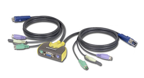 IO Gear 2 Port Compact PS/2 KVM Switch