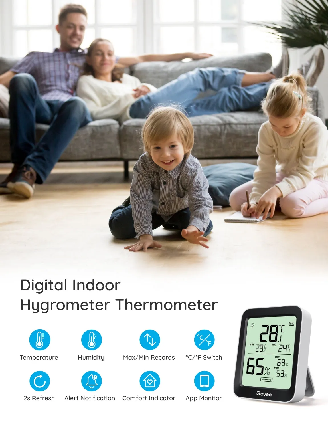 Govee Bluetooth Thermometer Hygrometer with Screen