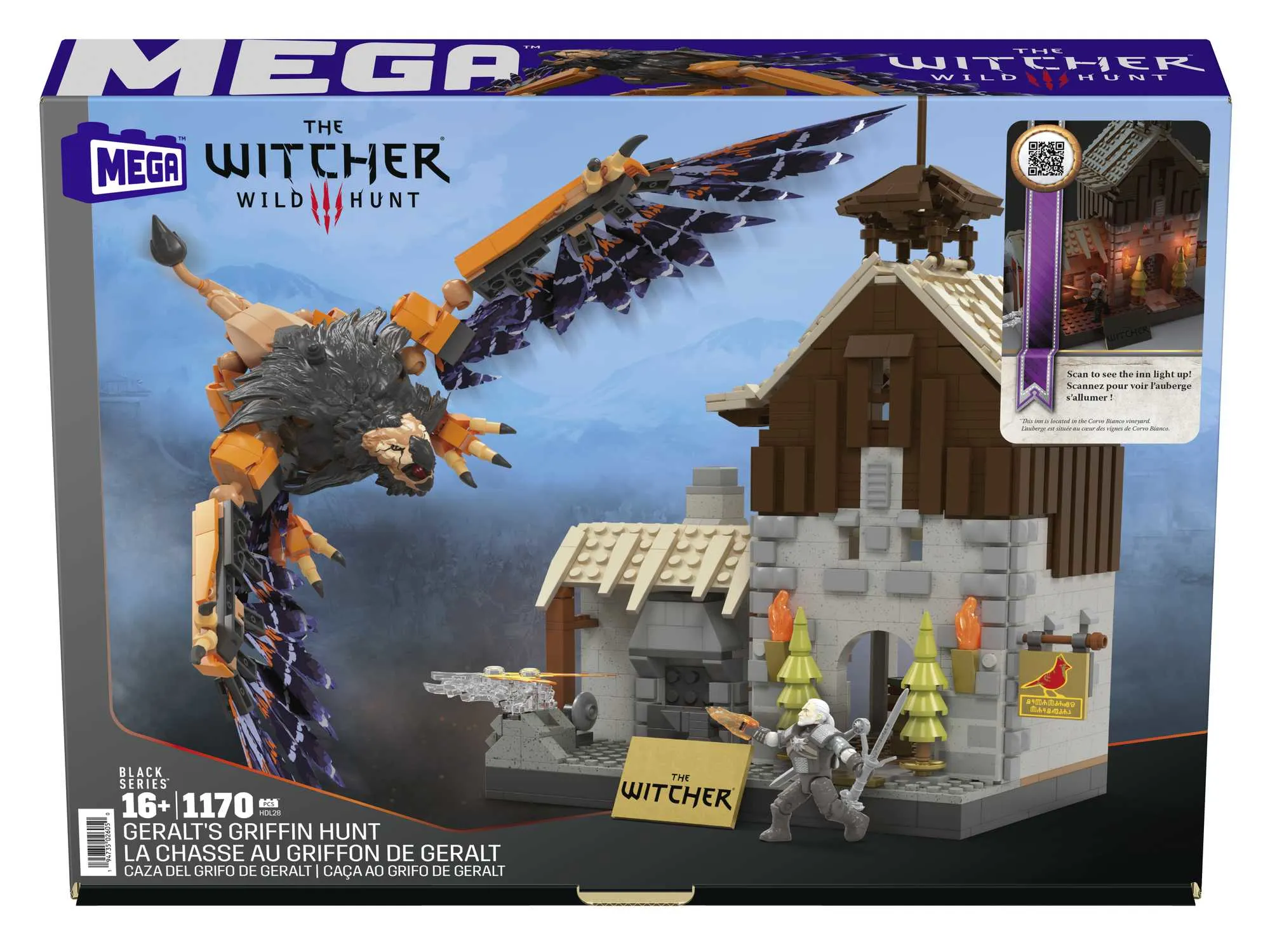 MEGA The Witcher - Geralt's Griffin Hunt Construction Toy