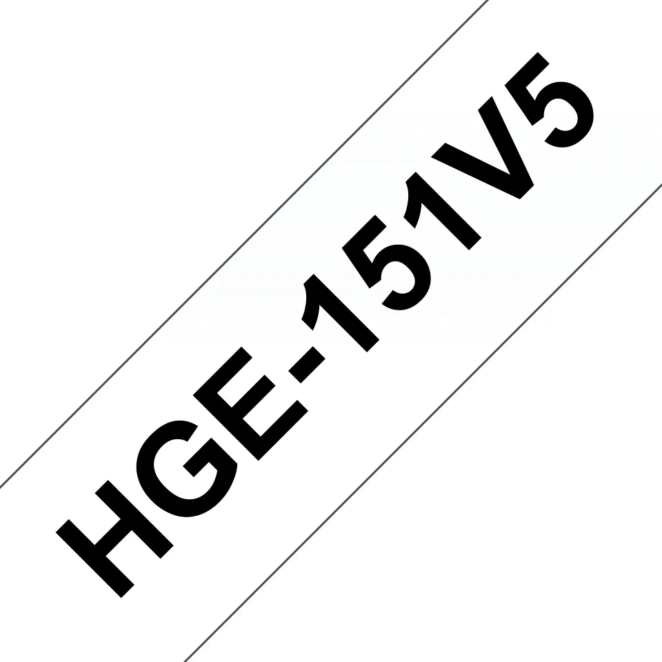 BROTHER HGE151V5 24 BLACK ON CLEAR