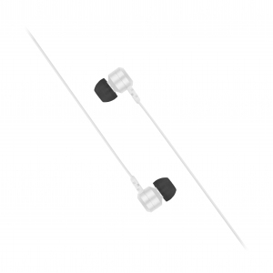 Kitsound Ribbons Mic, In-Ear White