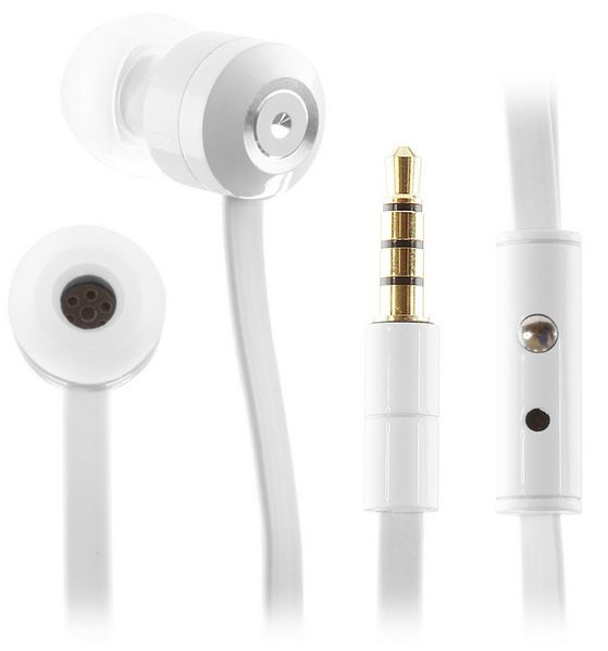 Kitsound Ribbons Mic, In-Ear White