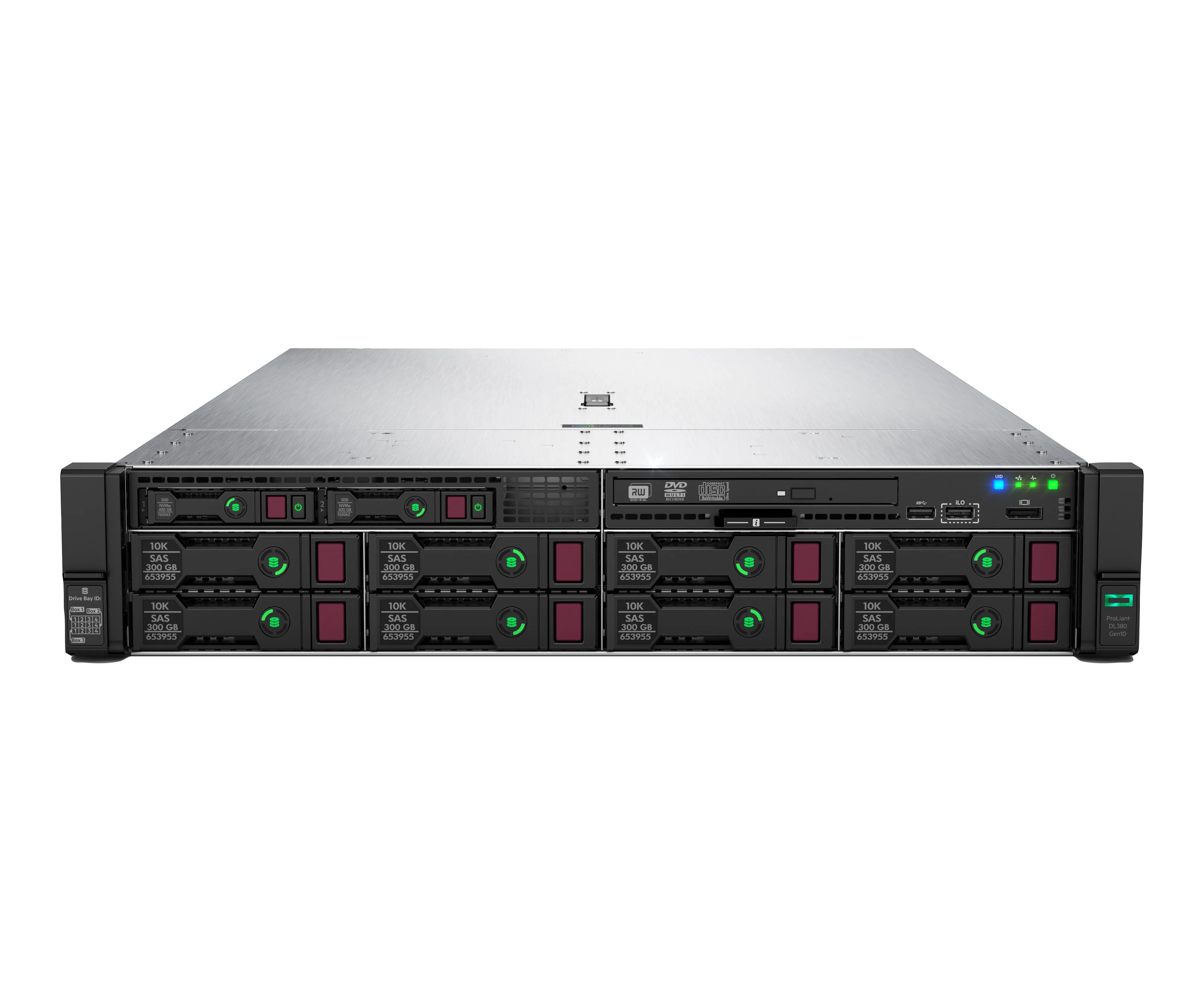 HPE ProLiant DL380 Gen10 SMB Networking Choice - Palvelin - telineasennettava - 2U - 2-teinen - 1 x Xeon Gold 5218R / 2.1 GHz - RAM 32 GB - SATA - pikavaihto 2.