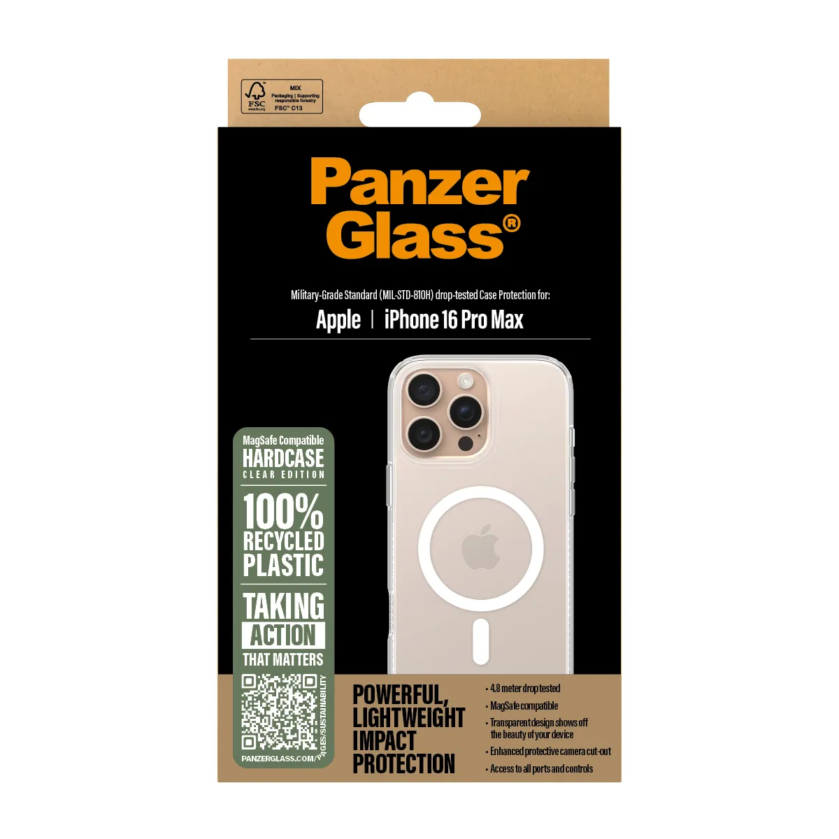 PanzerGlass iPhone 16 Pro HardCase MagSafe, White