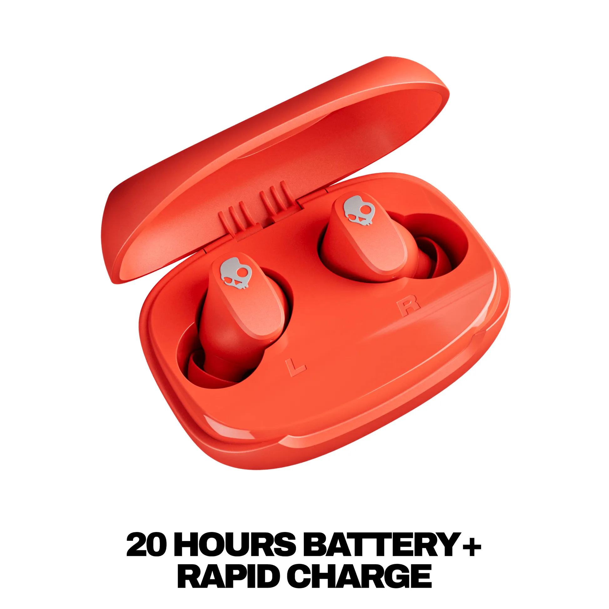 Skullcandy Smokin' Buds 360 -langattomat nappikuulokkeet, punainen