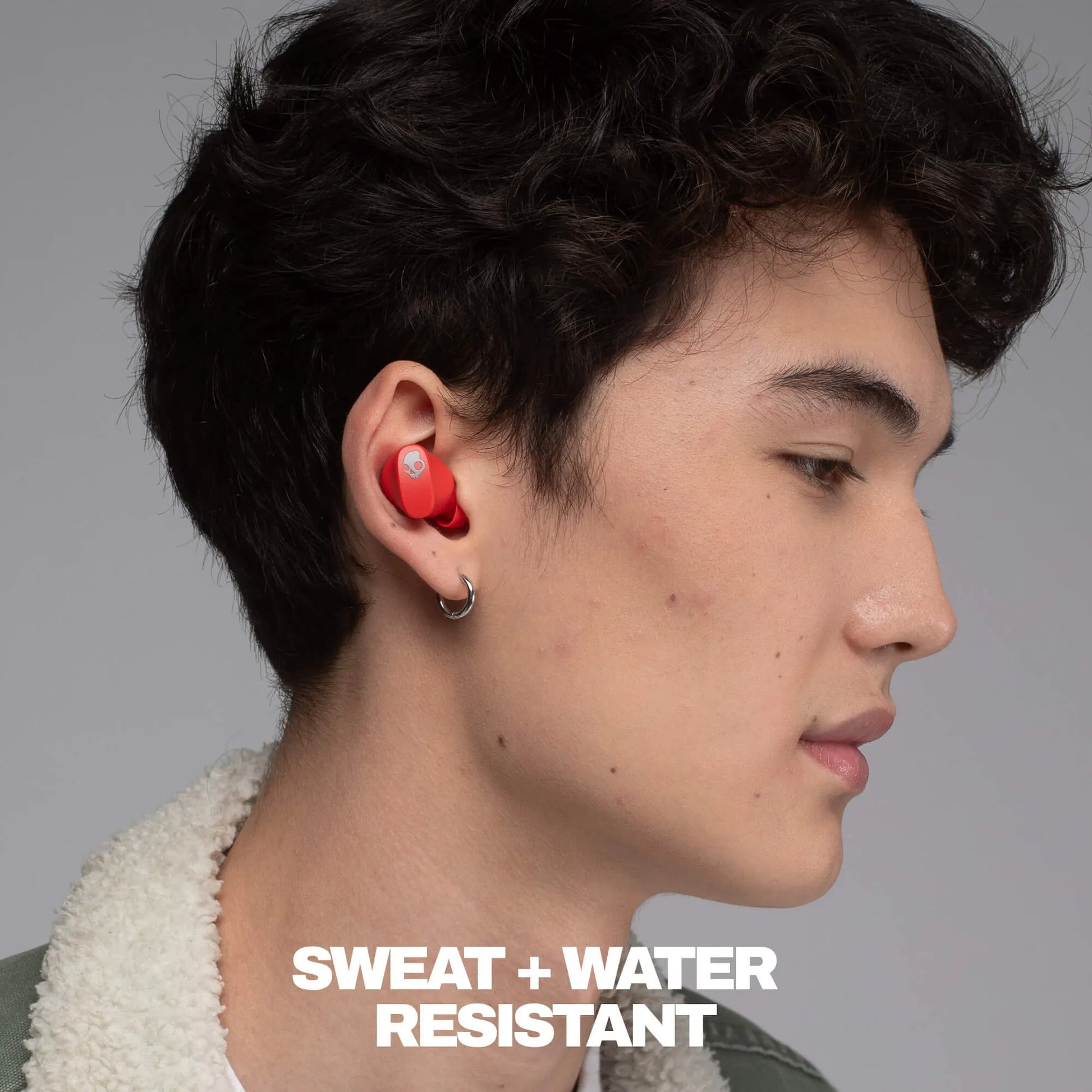 Skullcandy Smokin' Buds 360 -langattomat nappikuulokkeet, punainen