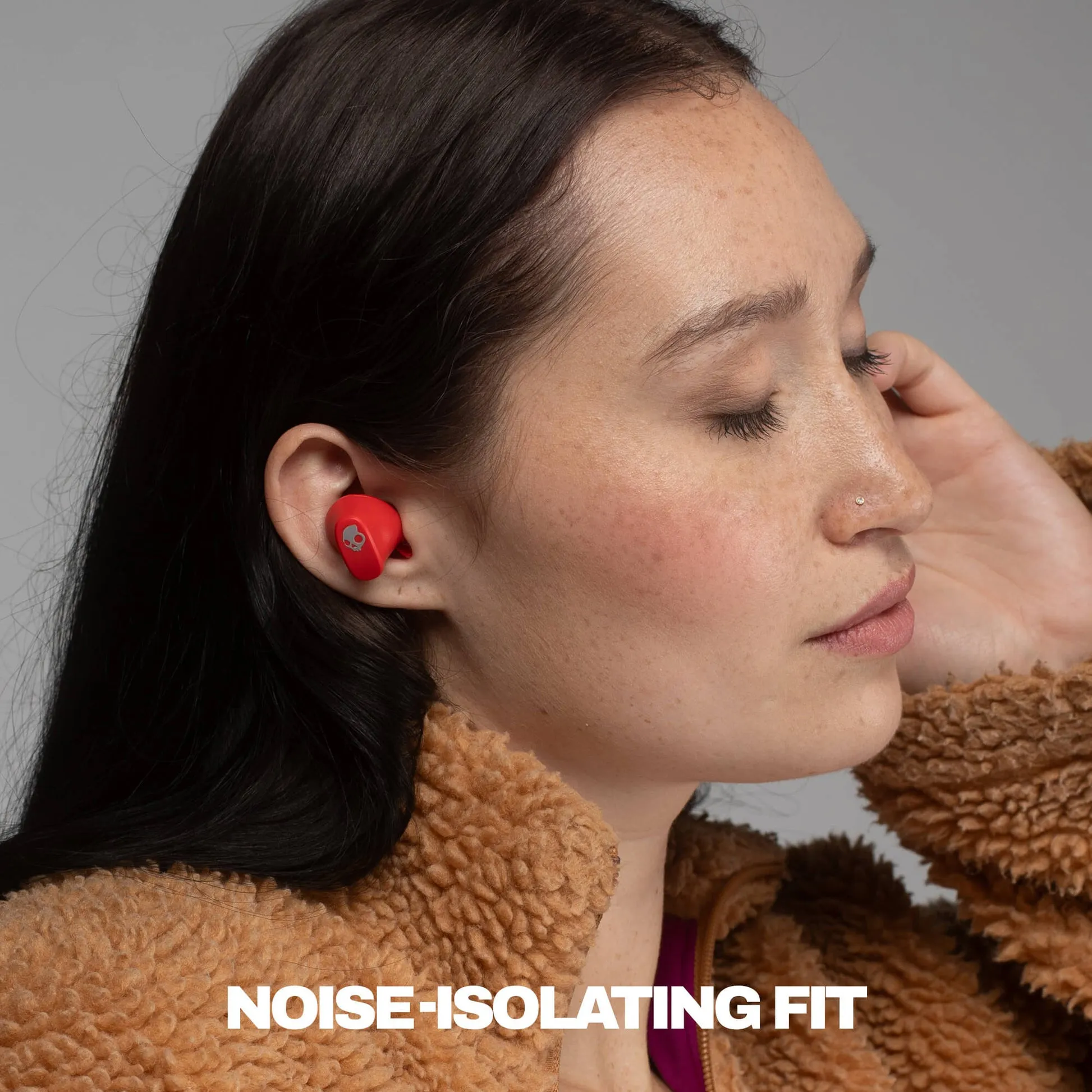 Skullcandy Smokin' Buds 360 -langattomat nappikuulokkeet, punainen