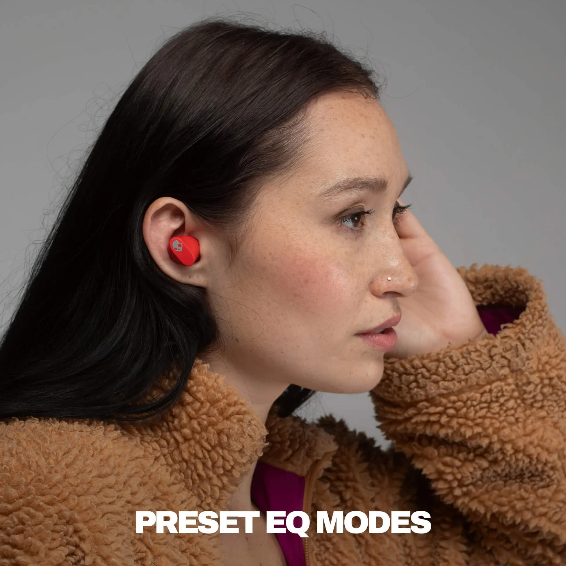 Skullcandy Smokin' Buds 360 -langattomat nappikuulokkeet, punainen