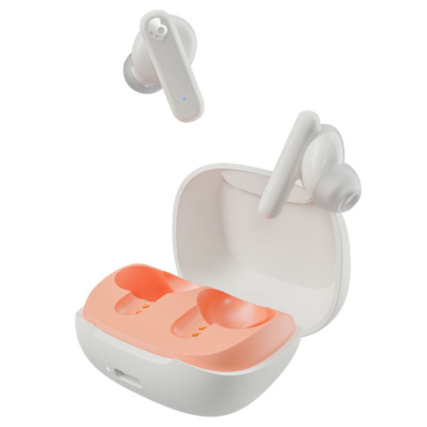 Skullcandy Smokin Buds True Wireless - wireless earbuds, bone/orange
