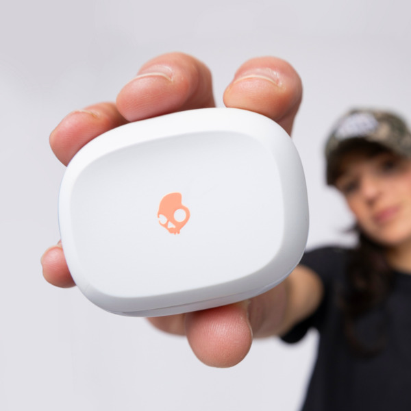 Skullcandy Smokin Buds True Wireless - wireless earbuds, bone/orange