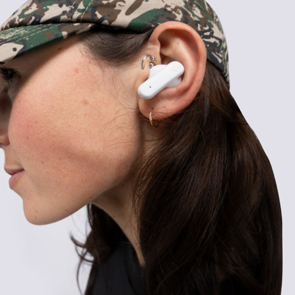 Skullcandy Smokin Buds True Wireless - wireless earbuds, bone/orange