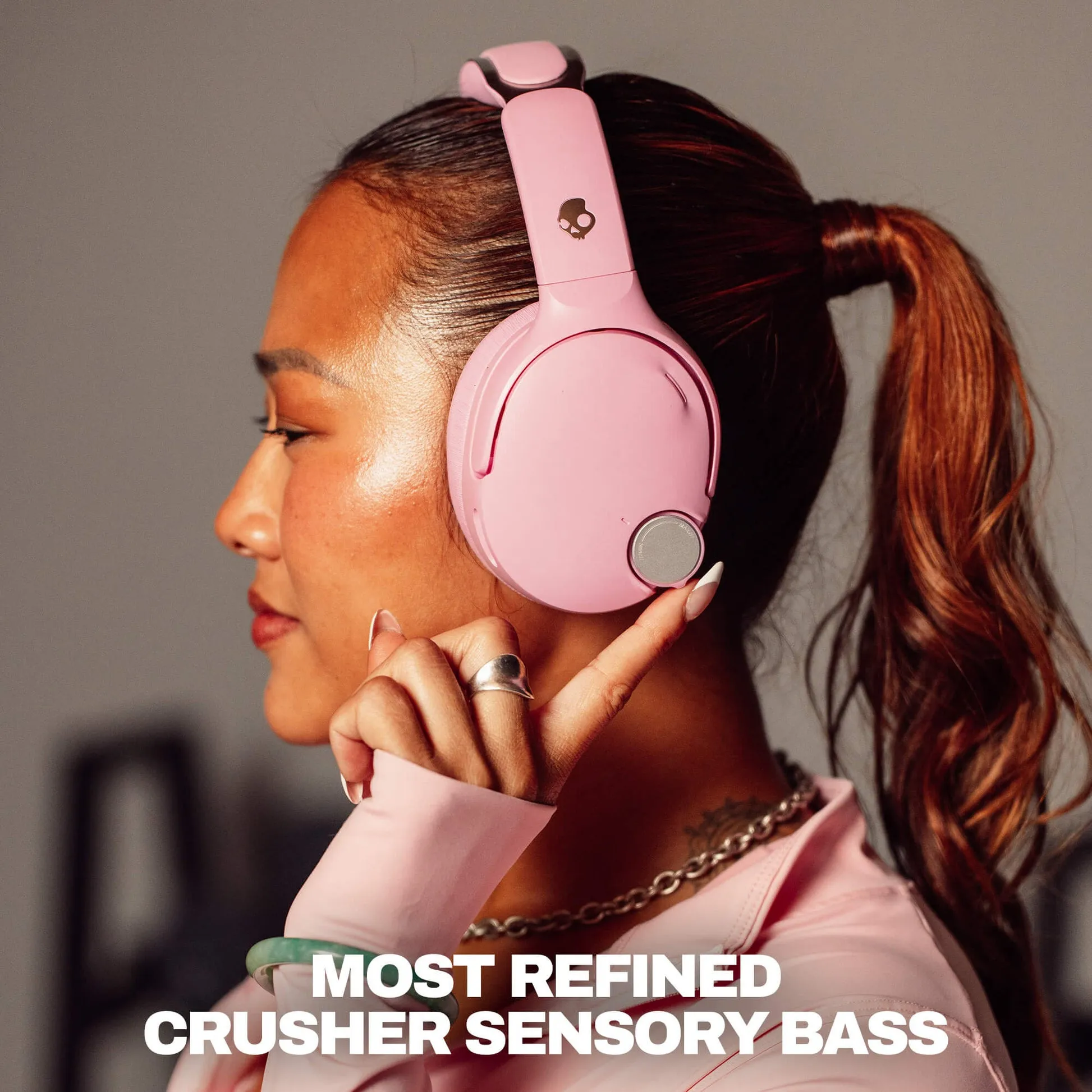 Skullcandy Crusher 1080 ANC -langattomat kuulokkeet, pinkki