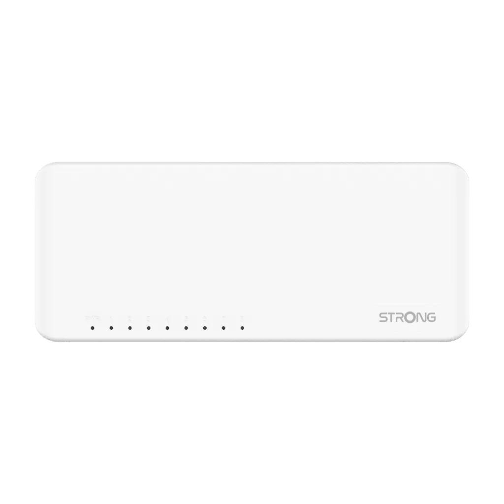 STRONG SW8000P - 8-Port Gigabit Ethernet Switch, White