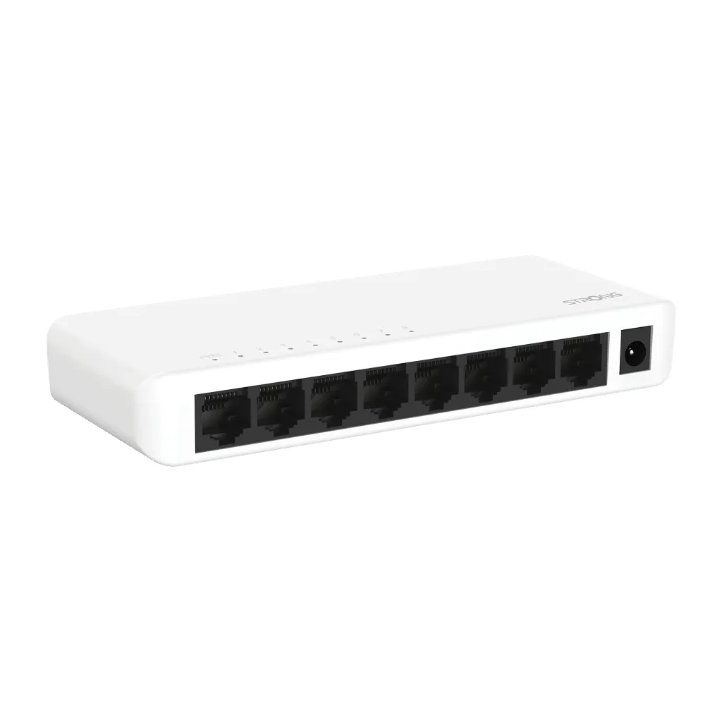 STRONG SW8000P - 8-Port Gigabit Ethernet Switch, White